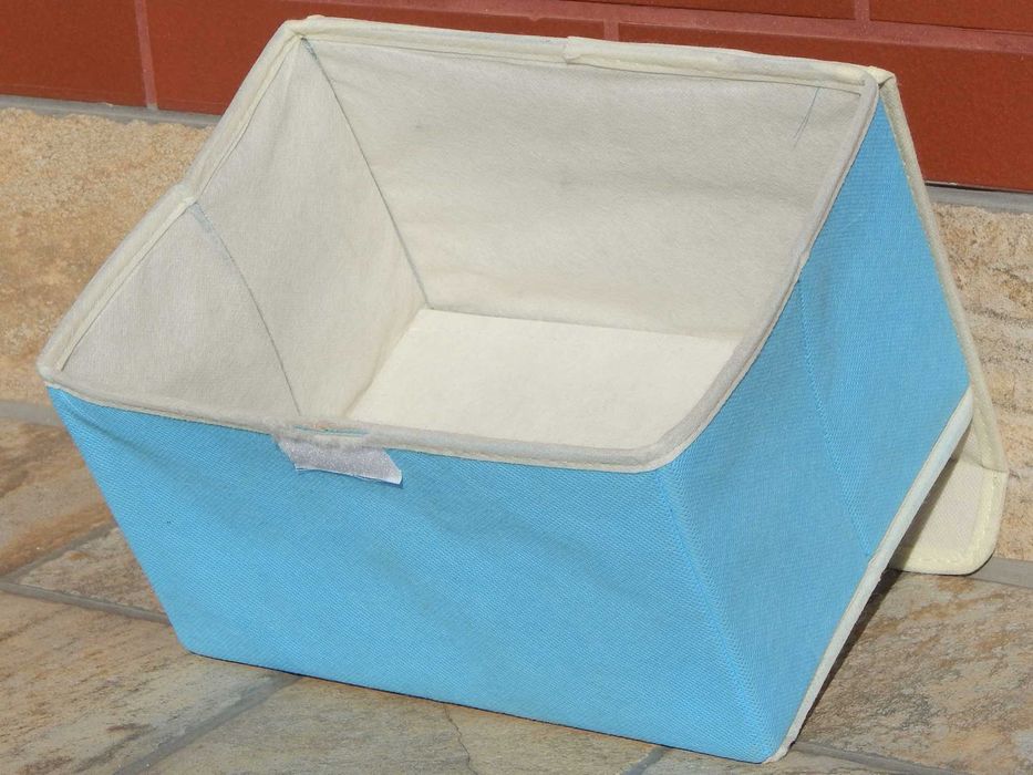 Cutie utilitara depozitare din carton acoperit cu panza textila