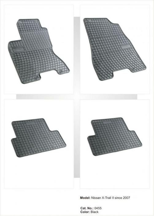 Nissan X-Trail (T31) / Гумени стелки за Нисан Х-Таил (Т31) 07-13