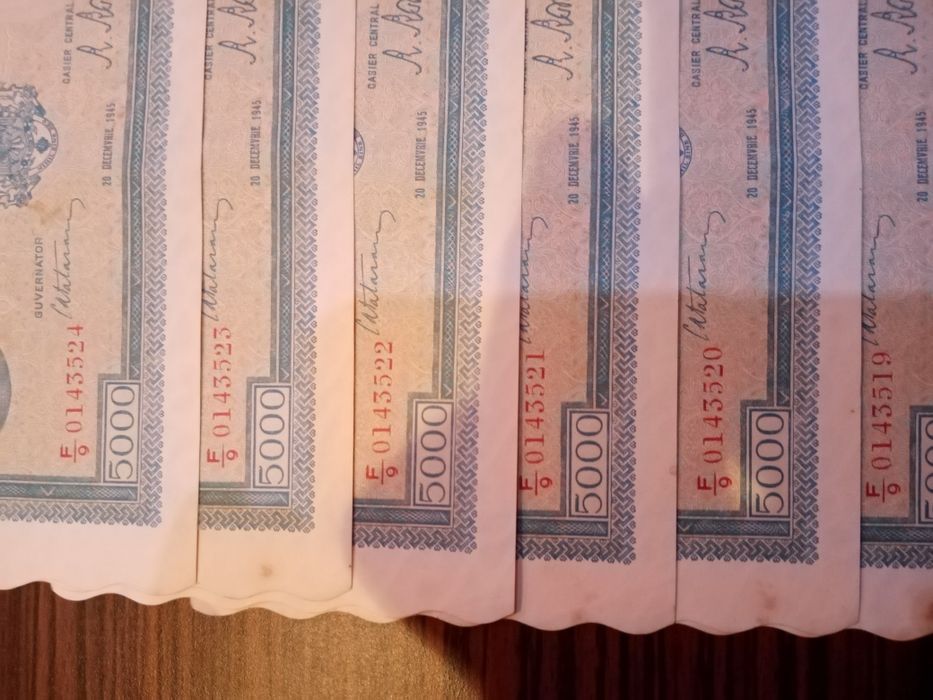 Bacnote 5000 lei