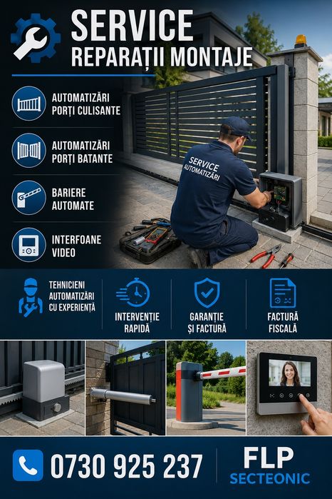Service reparatii automatizari porti culisante sau batante