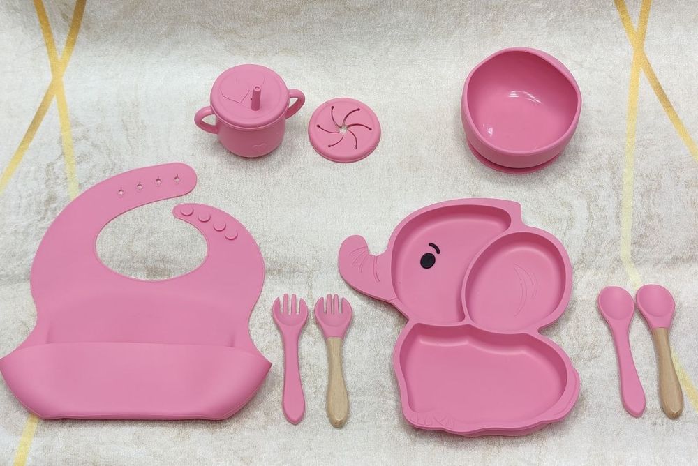 Детское  силиконовые посуда для кормления