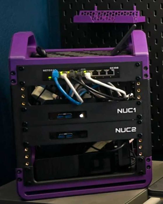 Rack 10" pentru Homelab – Rack V2 Heavy Duty