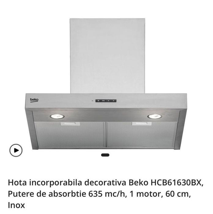 Vând Hotă Beko 635mc/h