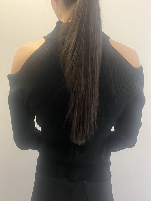 Черна поло блуза