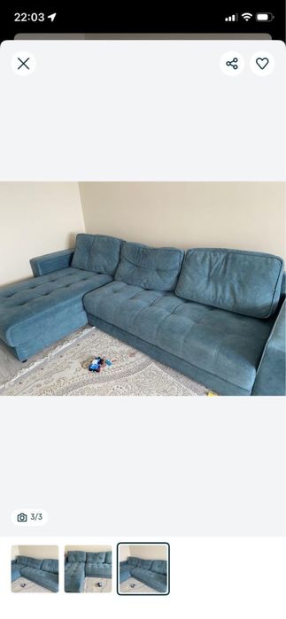 Мягкий диван 3 м