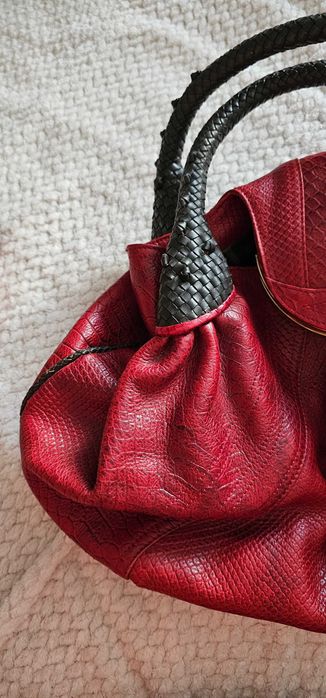 Geanta FENDI Braided Leather Spy