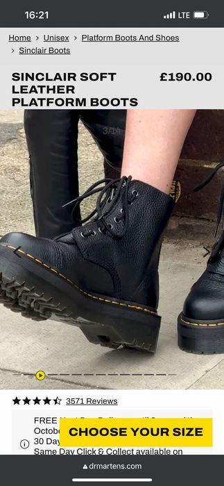 Сапоги Бренда Dr Martens Доктор Мартенс