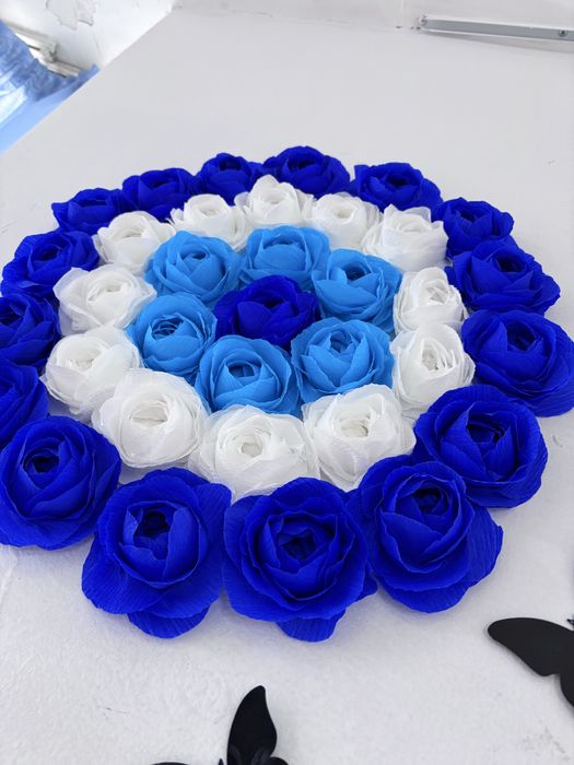 Синий Глаз Панно Оберег, талисман, омулет для дома и офиса, диаметр 50