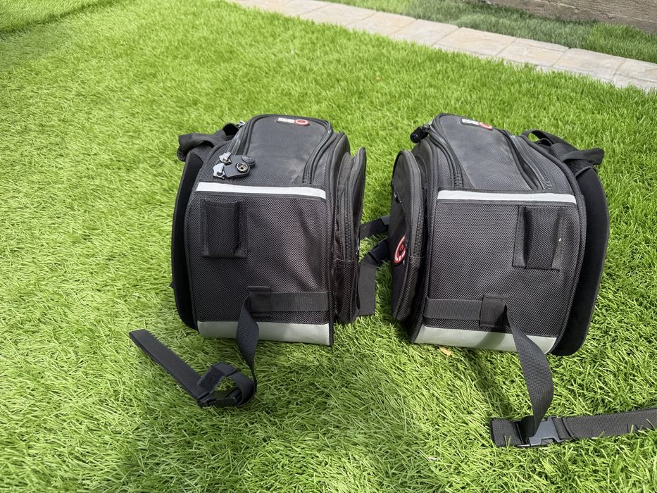 Genti laterale textil motocicleta saddlebags
