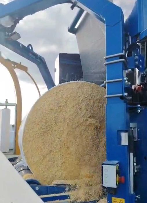 Crimping porumb baloti