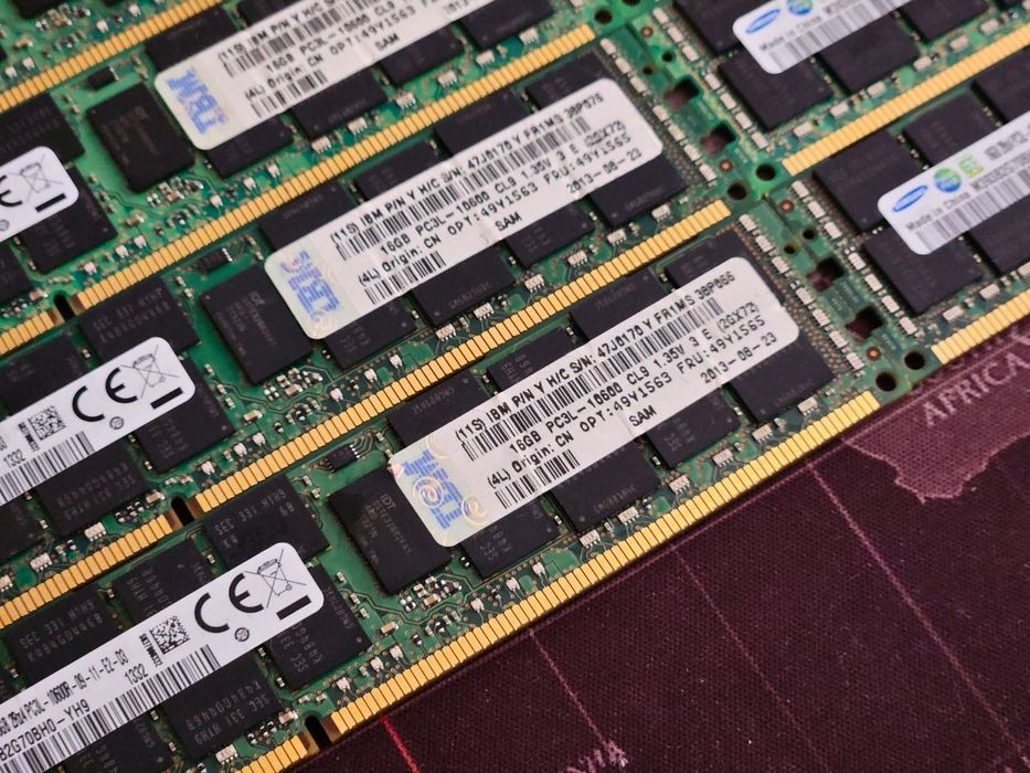 Memorii RAM Server / 160GB DDR3L PC3L Samsung ECC | Kit 2x16GB 1333 Mhz