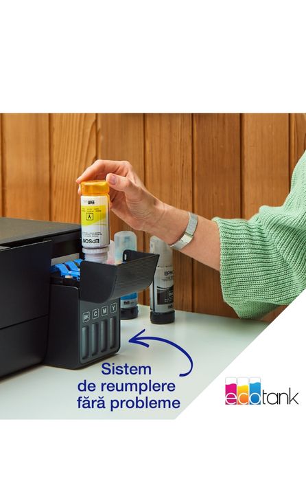 Imprimanta color EpsonL3230 Nouă, conectare cablu