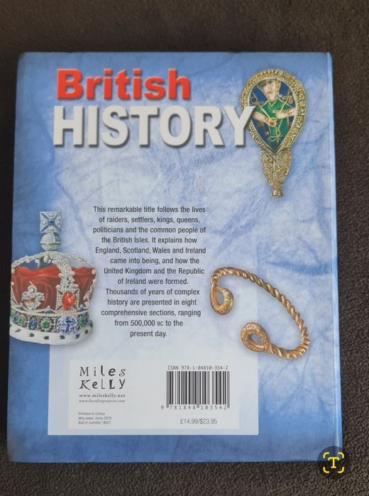 Enciclopedie/ carte în limba engleză, ,,British History", 512 pagini