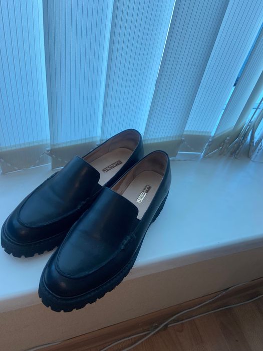 Лоферы кожаные Баскони