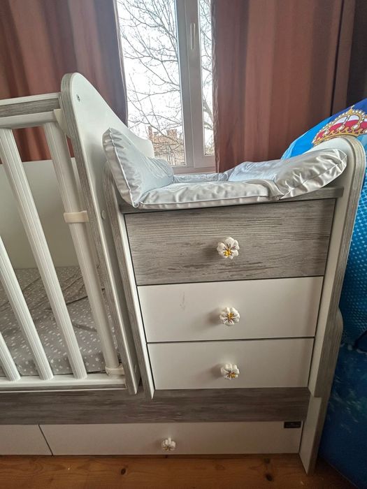 Бебешка кошара LORELLI Maxi Plus 70/160 бяло