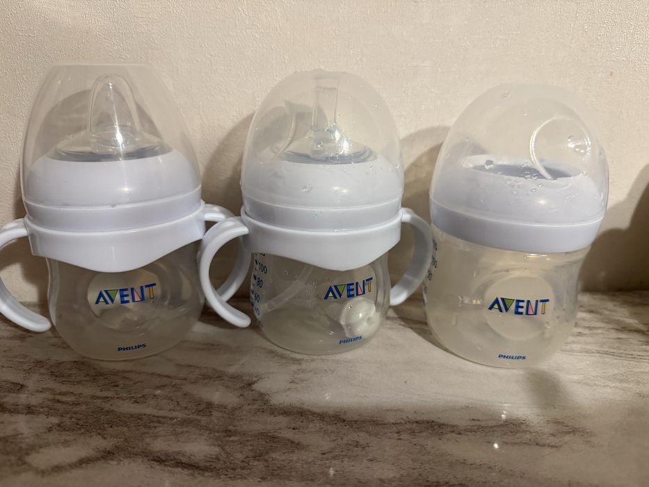 Детские бутылочки-поильники Philips Avent и Pigeon