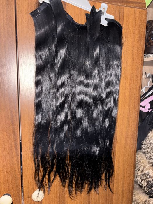 100% Естествена славянска коса екстеншъни удължения