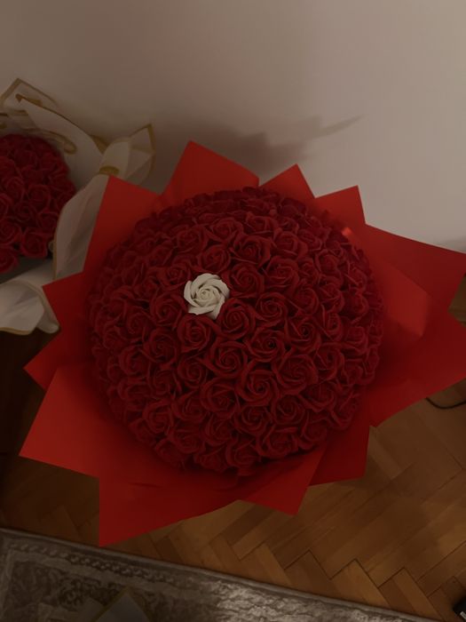 buchet trandafiri din sapun 101