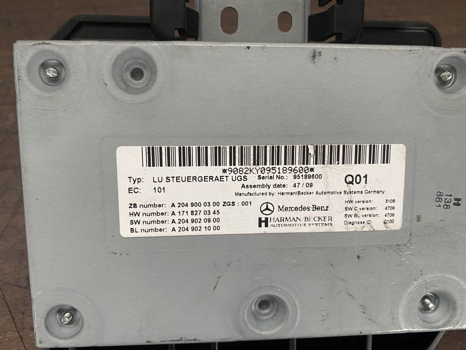 Modul confort multimedia mercedes w212 s212 a2049000300