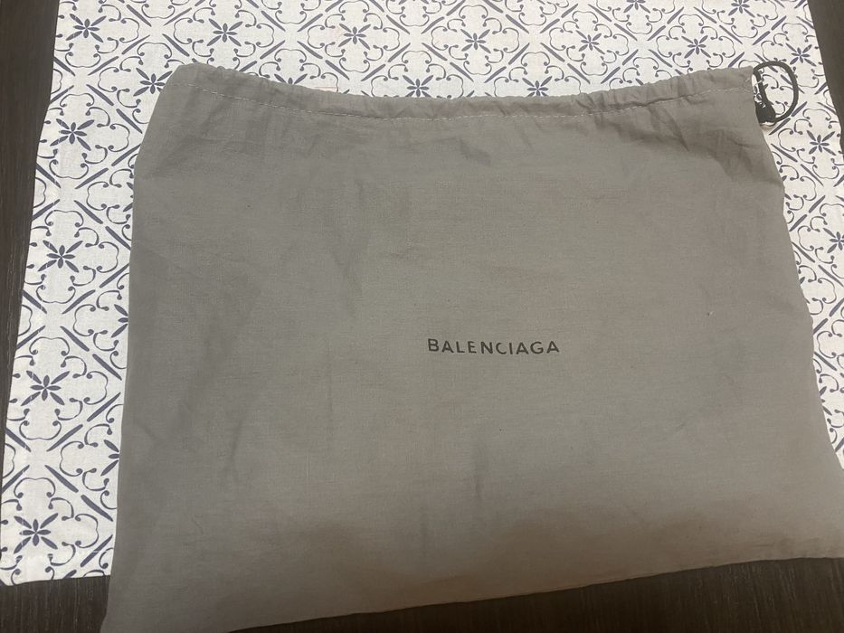Малка черна кожена чанта Balenciaga  tote bag