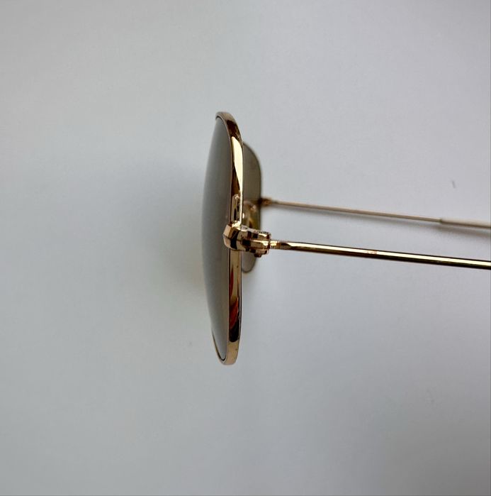 Ray Ban RB3025 Aviator Gold/Brown Made in Italy