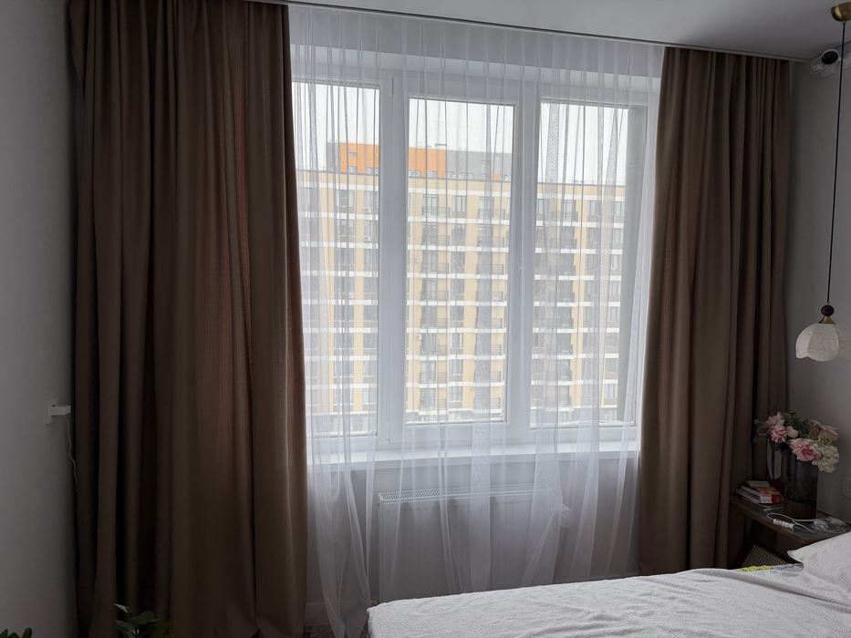 Комплект тюль и шторы