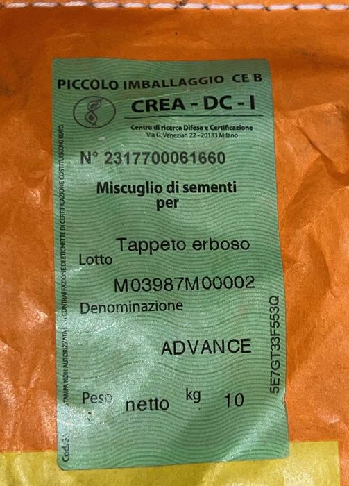 Seminte de gazon calitate premium Italia