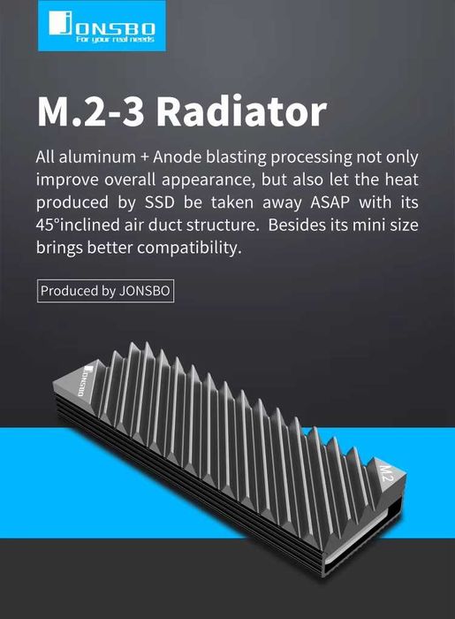 Heatsink SSD M.2 Cooler Pasiv Radiator Aluminiu