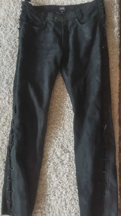 pantaloni piele moto motor spirit M 42