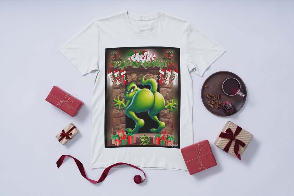 Коледна тениска с атрактивен принт