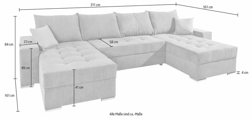 Coltar/canapea in forma de U living pentru reconditionare