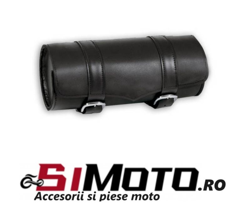 Geanta piele furca moto chopper custom bobber cruiser scule