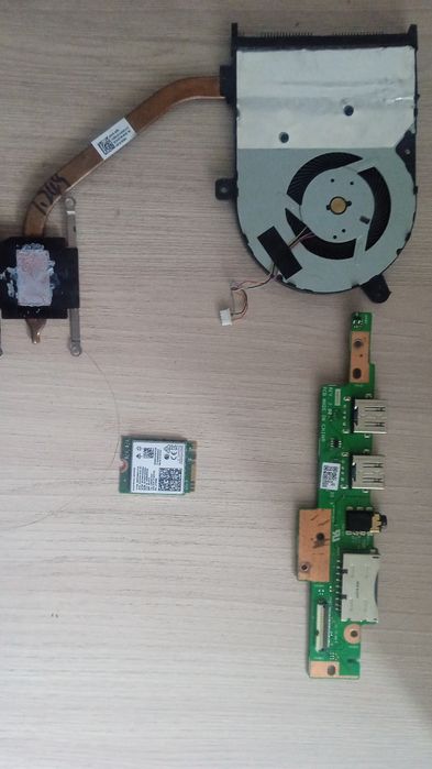 WiFi модуль, кулер с медной трубкой, USB плата