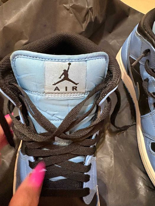 Маратонки Air Jordan 1 Mid University Blue Black