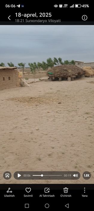 4 sotix bo'sh yer sotiladi