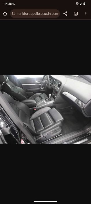 Кожен салон s-line audi a6c6 4f , седалки Ауди а6ц6 4ф