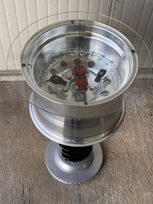 Măsuță Cafea Jantă Auto / Unicată / Home-made