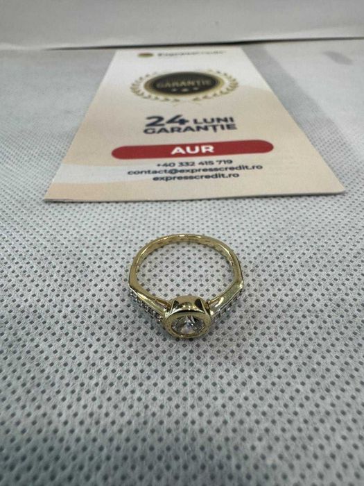 (Ag41) Inel aur, 14K B5868.2 - Certificat de garanție!