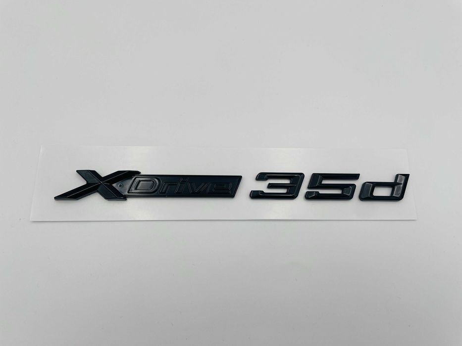 Emblema compatibila BMW x-drive 35d negru
