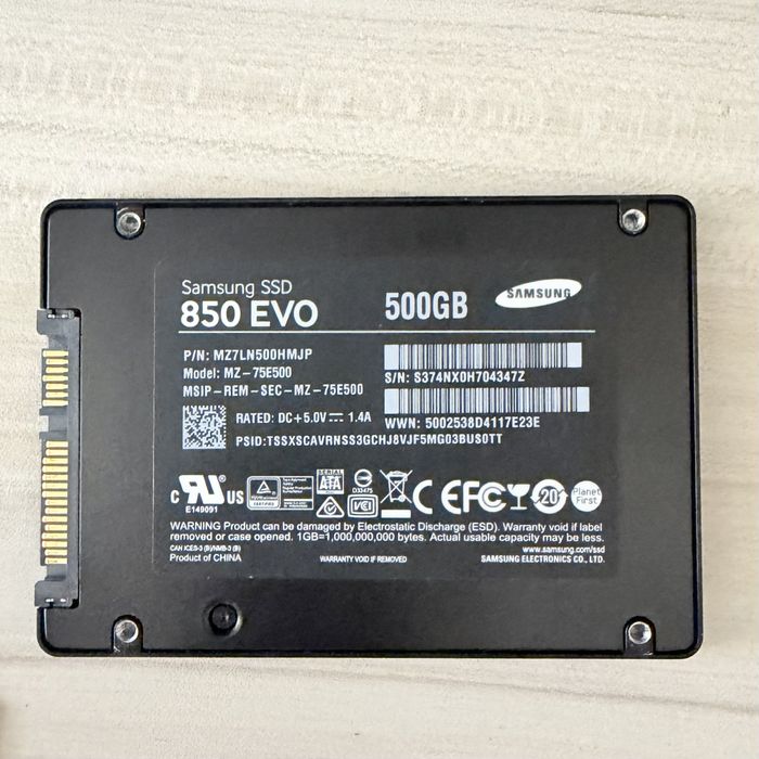 SSD mSATA 512GB/ Samsung EVO 850 SSD 2.5 500GB