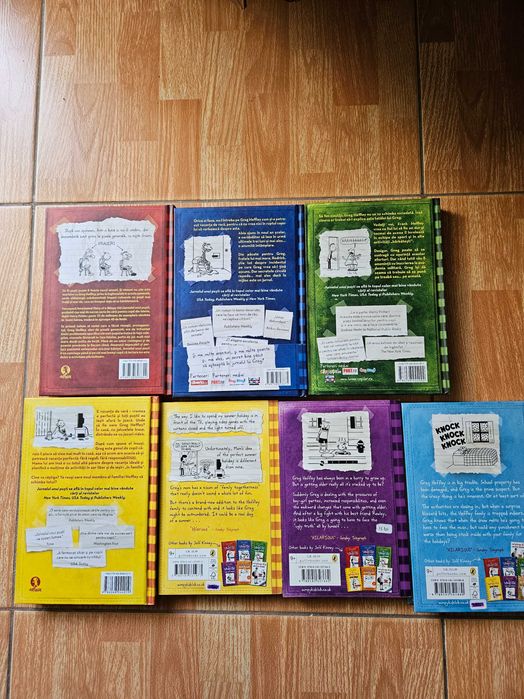 Colecție Jurnalul unui Puști (Diary of a Wimpy Kid) – 7 carti (RO + EN)