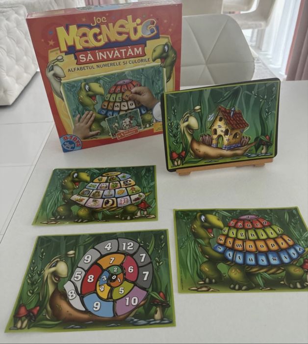 Joc magnetic sa invatam numerele,litere si culorile.