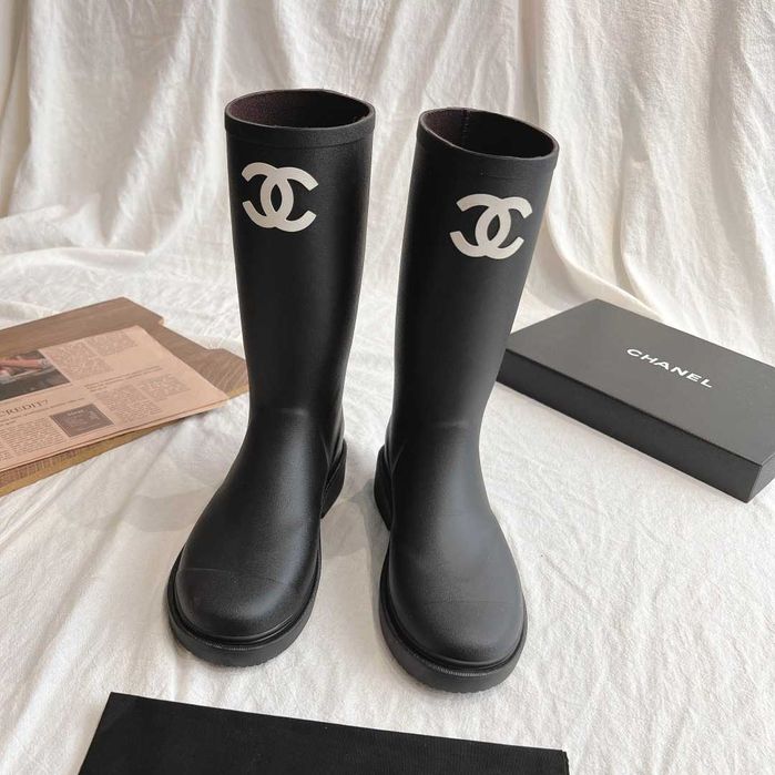Chanel Rubber Boots - cizme cauciuc/premium/full pack
