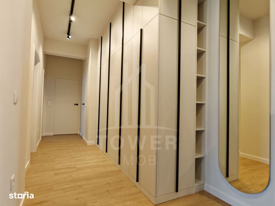 Apartament prima inchiriere cu 3 camere, nou, mobilat lux.