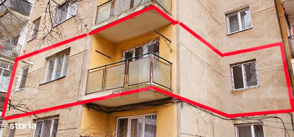 Apartament cu 3 camere, 72 mp, etaj 1, ideal pentru renovare - Simeria