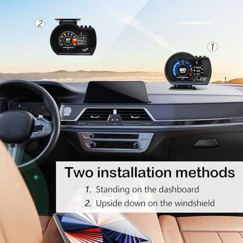 OBD2 + GPS дигитален HUD скоростомер за кола