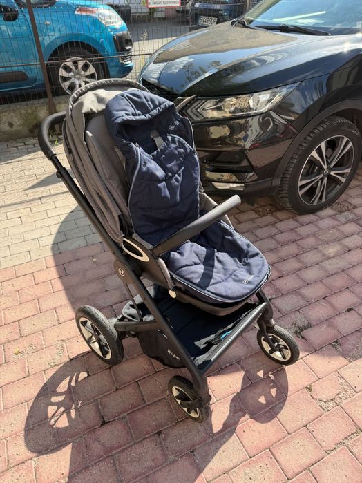 Cărucior Cybex Talos S Lux BLK + husă iarnă Cybex Gold – gri