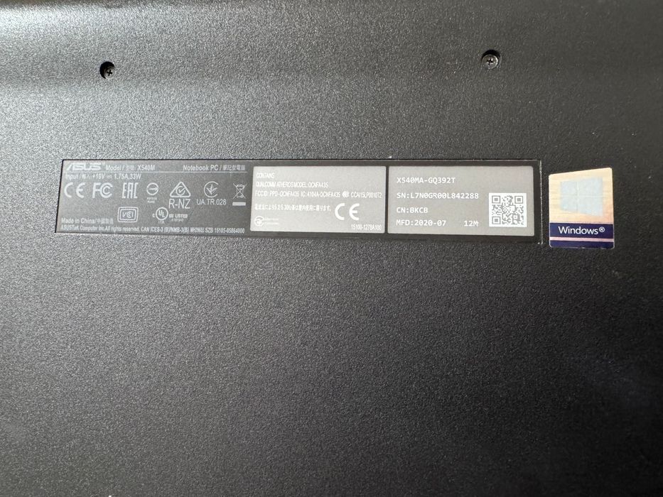 Asus X540M 2020 года