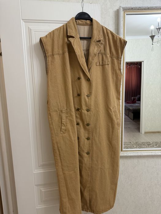 Срочно продается платье джинсовка размер 50-52