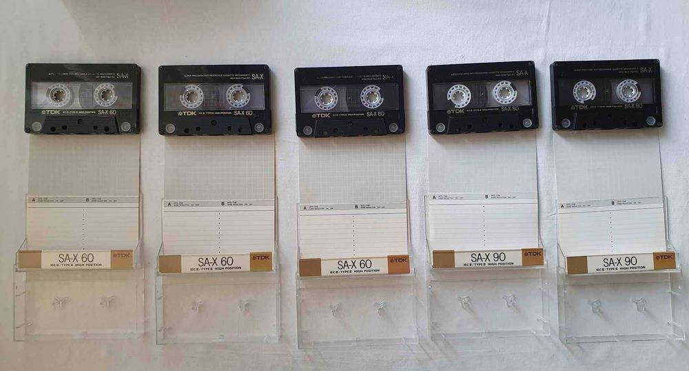 Аудио касети TDK SA-X90, TDK SA-X60, TDK SA-X100